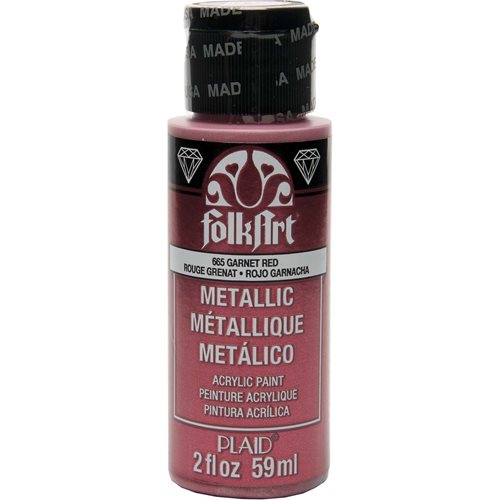 FolkArt ® Metallics - Garnet Red, 2 oz. - 665