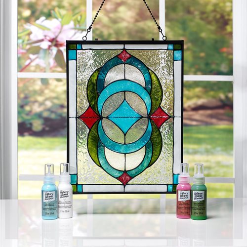 Shop Plaid Gallery Glass ® Shimmer™ Stained Glass Effect Paint - Red, 2 oz.  - 19686 - 19686