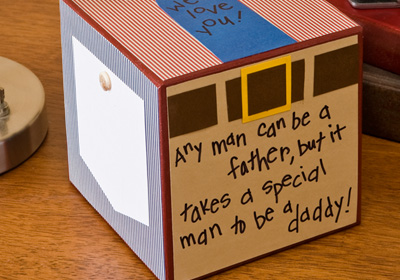 Father's Day Message Cube