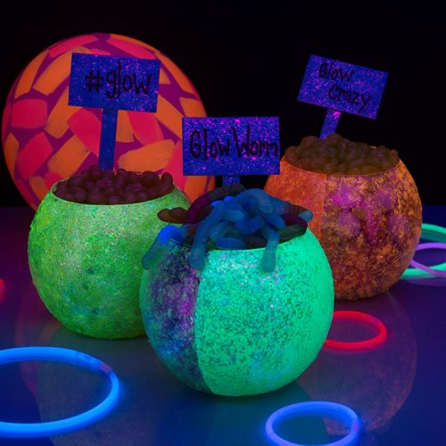 Glow-in-the-Dark Candy Table Signs