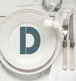 Bold Monogram Decorative Dinner Plate
