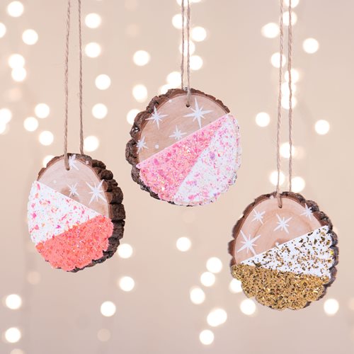 DIY Dipped Glitter Ornaments