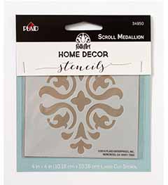 FolkArt ® Home Decor™ Stencils - Scroll Medallion - 34950