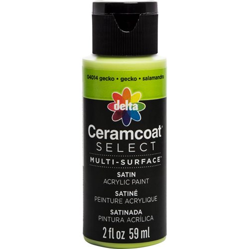 Delta Ceramcoat ® Select Multi-Surface Acrylic Paint - Satin - Gecko, 2 oz. - 04014