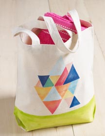 Painted Canvas Tote