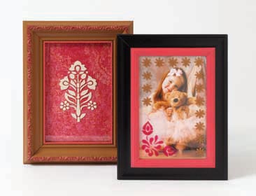 Quick and Easy Stenciled Frames