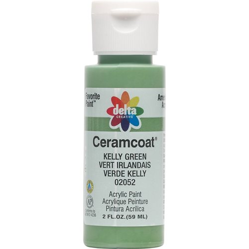 Delta Ceramcoat Acrylic Paint - Kelly Green, 2 oz. - 020520202W