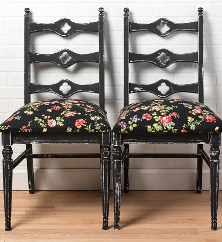 Gray Vintage Chairs 
