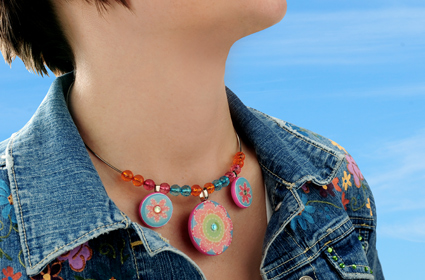 Bright Blooms Choker Necklace