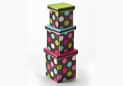 Wrapping Paper Nesting Boxes