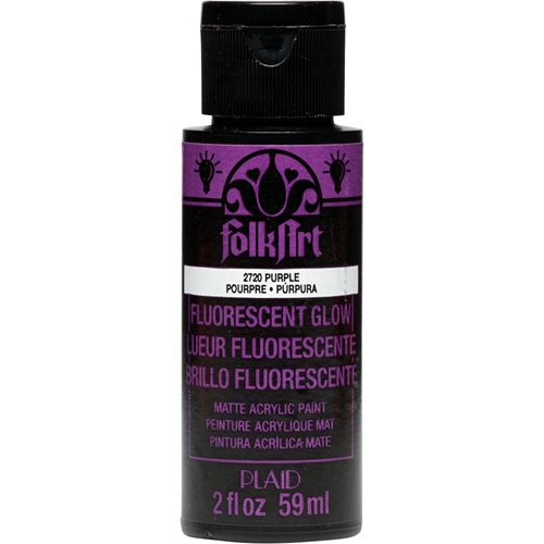 FolkArt ® Acrylic Colors - Fluorescent Glow - Purple, 2 oz. - 2720