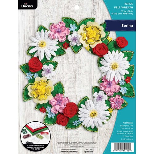 Bucilla ® Seasonal - Felt - Home Decor - Spring Wreath - 89322E