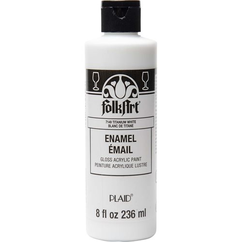 FolkArt ® Enamels™ - Titanium White, 8 oz. - 7149