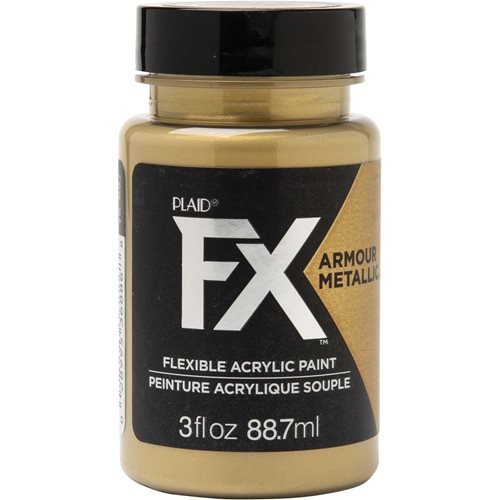 PlaidFX Armour Metal Flexible Acrylic Paint - Golden Hour, 3 oz. - 36886