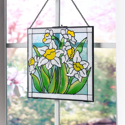 Daffodil Hanging Frame Window Art