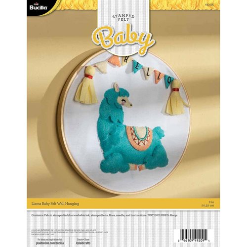 Bucilla ® Baby - Felt - Crib Ensembles - Llama Baby - Wall Hanging - 49209E
