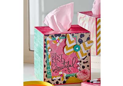 Girly Vanity Tissue Box