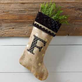 Personalized Christmas Stockings with Mod Podge