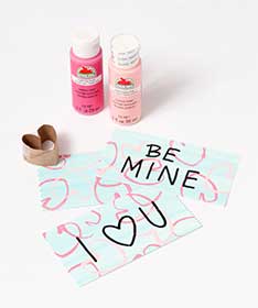 DIY Stamped Hearts  Valentine Cards for Kids