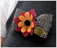 Fall Floral Fascinator and Pin