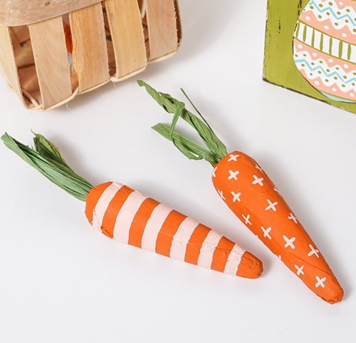 Paper Mache Carrots