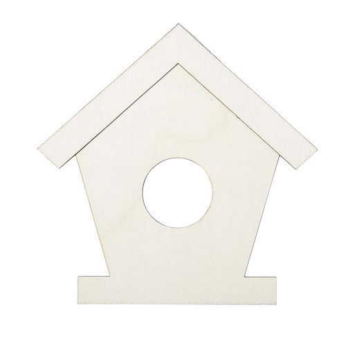 Plaid ® Wood Surfaces - Unfinished Layered Shapes - Birdhouse - 63480