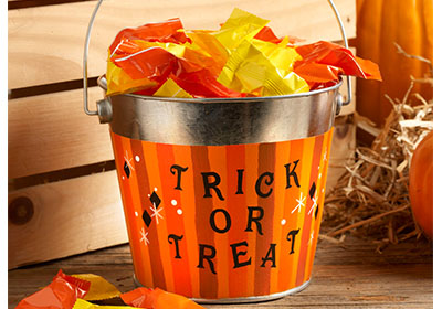 Trick or Treat Tin with FolkArt Multi-Surface Paint