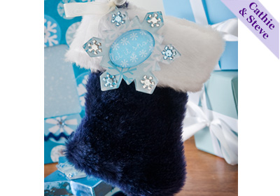 Snowflake Stocking Gift Card Holder and Ornament