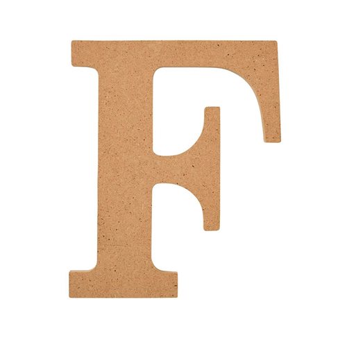 Plaid ® Wood Surfaces - 5 inch MDF Letter - F - 63559