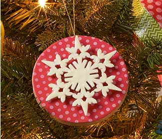 Snowflake Paper Mache Ornament