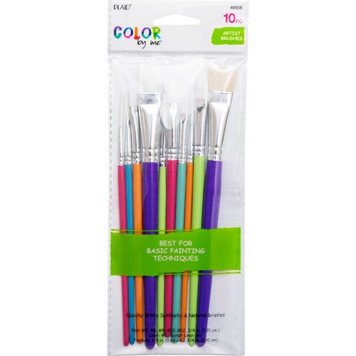 Plaid ® Color By Me™ Brush Sets - Artist Brushes, 10 pc. - 4930E