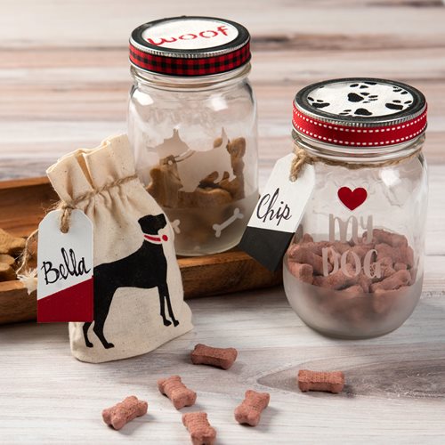 DIY Pet Gifts - Treat Jars and Canvas Bag
