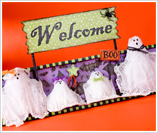 Ghost Family Welcome Plaque