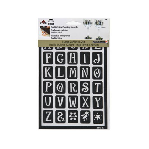 FolkArt ® Peel & Stick Painting Stencils™ - Alphabet - Genie, 7/8" - 30747