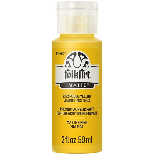 FolkArt ® Acrylic Colors - Podge Yellow, 2 oz. - 2392