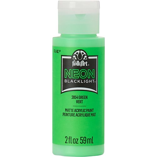 FolkArt ® Neon Blacklight™ Colors -  Green, 2 oz. - 2854