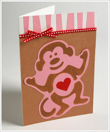 Monkey Love Card