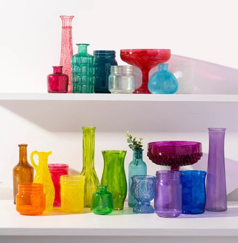 Gallery Glass Colorful Collection Glassware