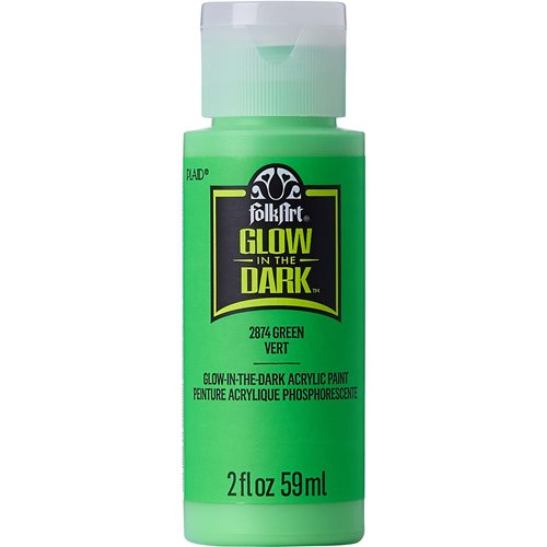 FolkArt ® Glow-in-the-Dark Acrylic Colors - Green, 2 oz. - 2874