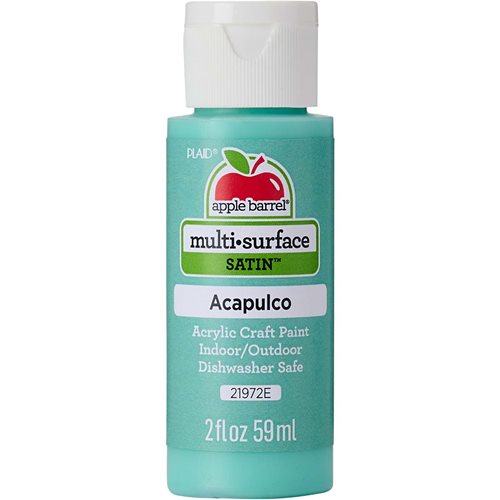 Apple Barrel ® Multi-Surface Satin Acrylic Paints - Acapulco, 2 oz. - 21972E