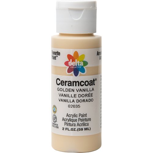 Delta Ceramcoat Acrylic Paint - Golden Vanilla, 2 oz. - 020350202W