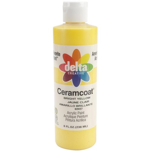 Delta Ceramcoat ® Acrylic Paint - Bright Yellow, 8 oz. - 020270802W