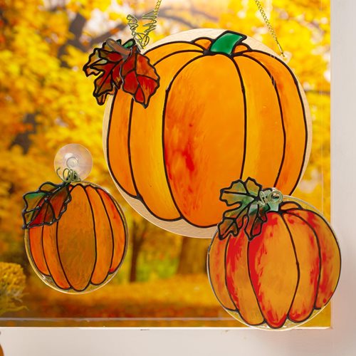 Fall Pumpkins Suncatchers