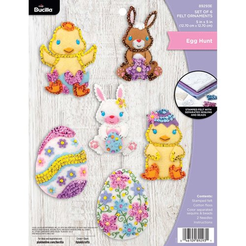 Bucilla ® Seasonal - Felt - Ornament Kits - Oversized Easter - 89293E