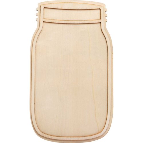 Plaid ® Wood Surfaces - Unpainted Layered Shapes - Mason Jar 10" - 59712E