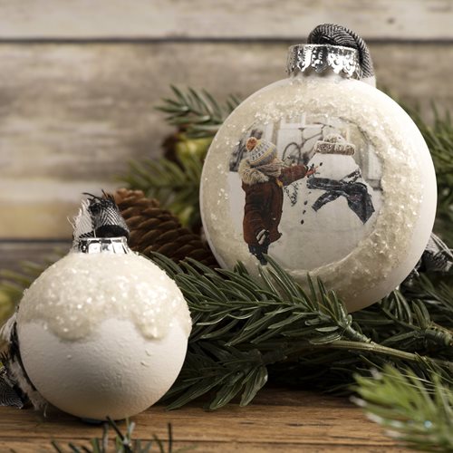 Waverly Snow-capped Ornaments