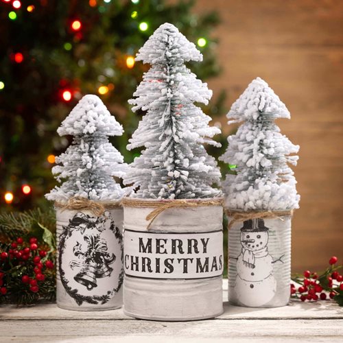 Tin Can Christmas Trees