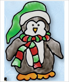 Winter Penguin Cling