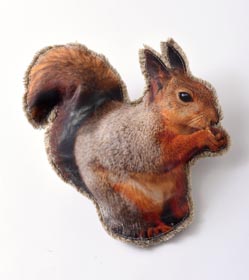 Taxidermy Decor - Squirrel Pillow