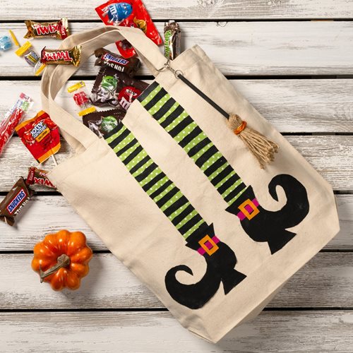 Witch Legs Treat Bag